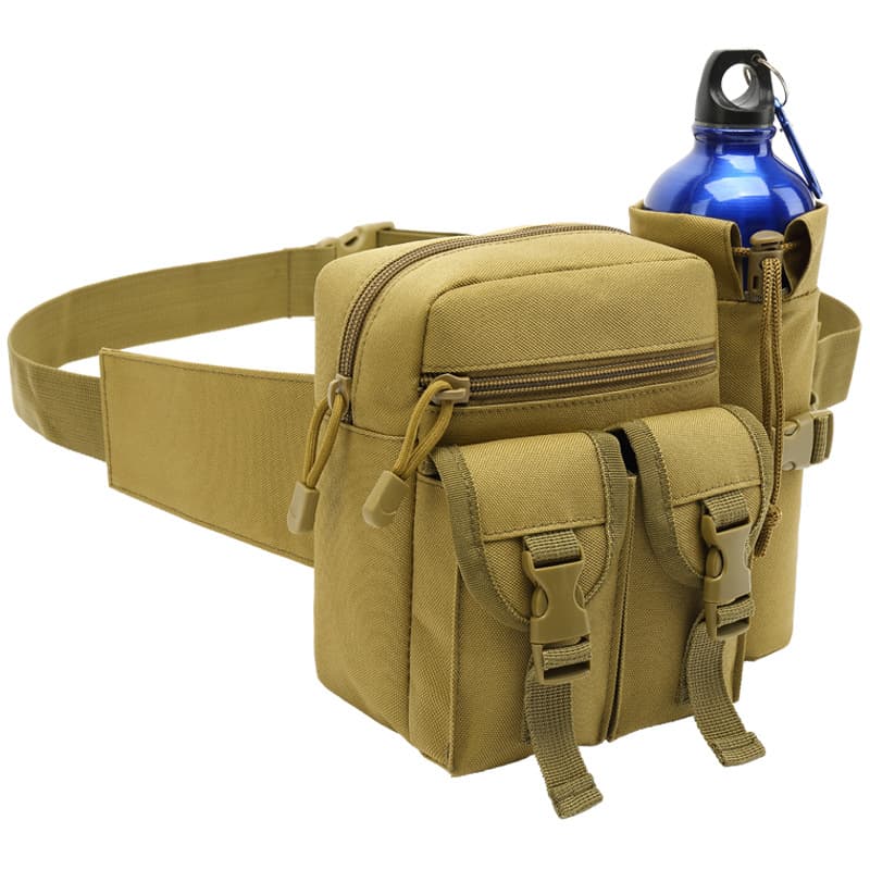 Cross-border Lure Bag Waist Pack Multifunctional Water Bottle Waist Bag Outdoor Tactical Waist Pack Men's Sports Cycling Fishing Gear Phone Bag