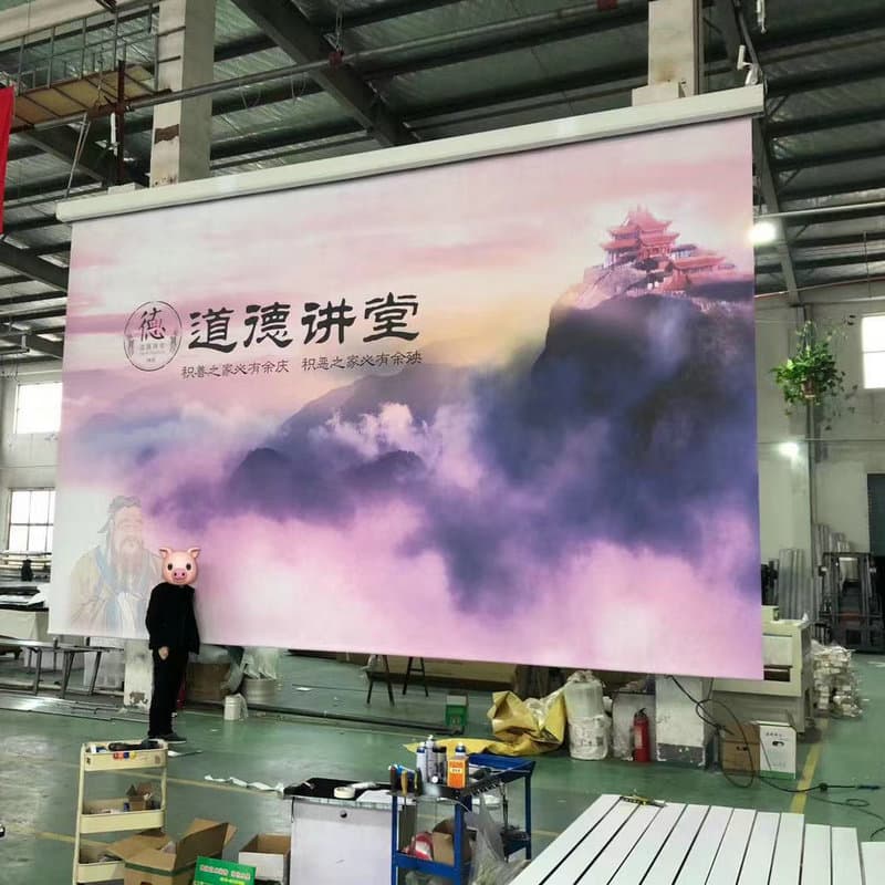 Electric banner electric roller blind custom size one-stop installation service