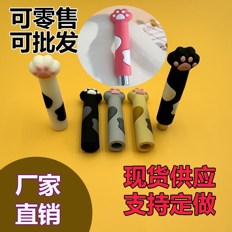 Cross-border multi-functional manicure cat eye magnet cat claw cylindrical magnetic silicone cover strong magnetic manicure tools wholesale