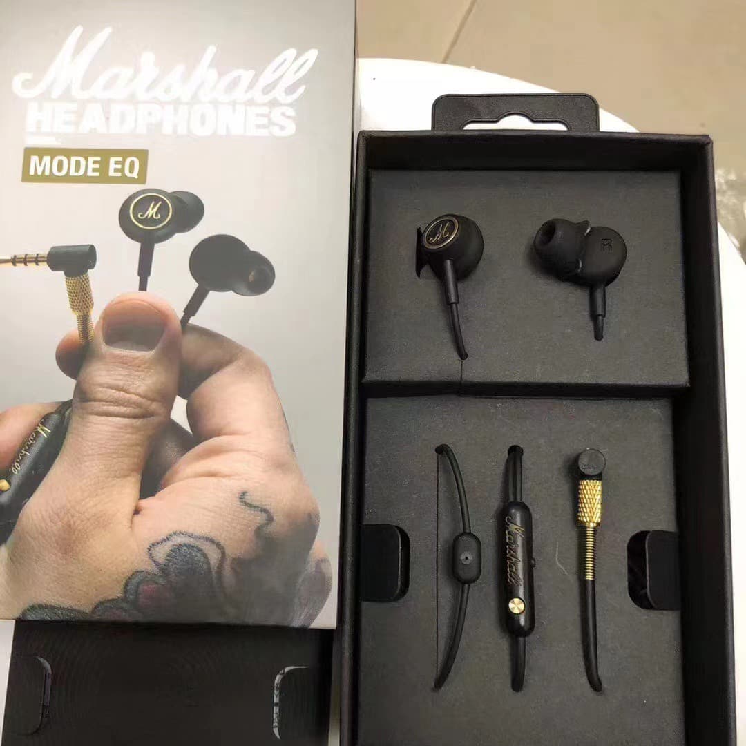 Marshall Mode EQ Wired In-Ear Headphones HiFi British Marshall Rock Bass