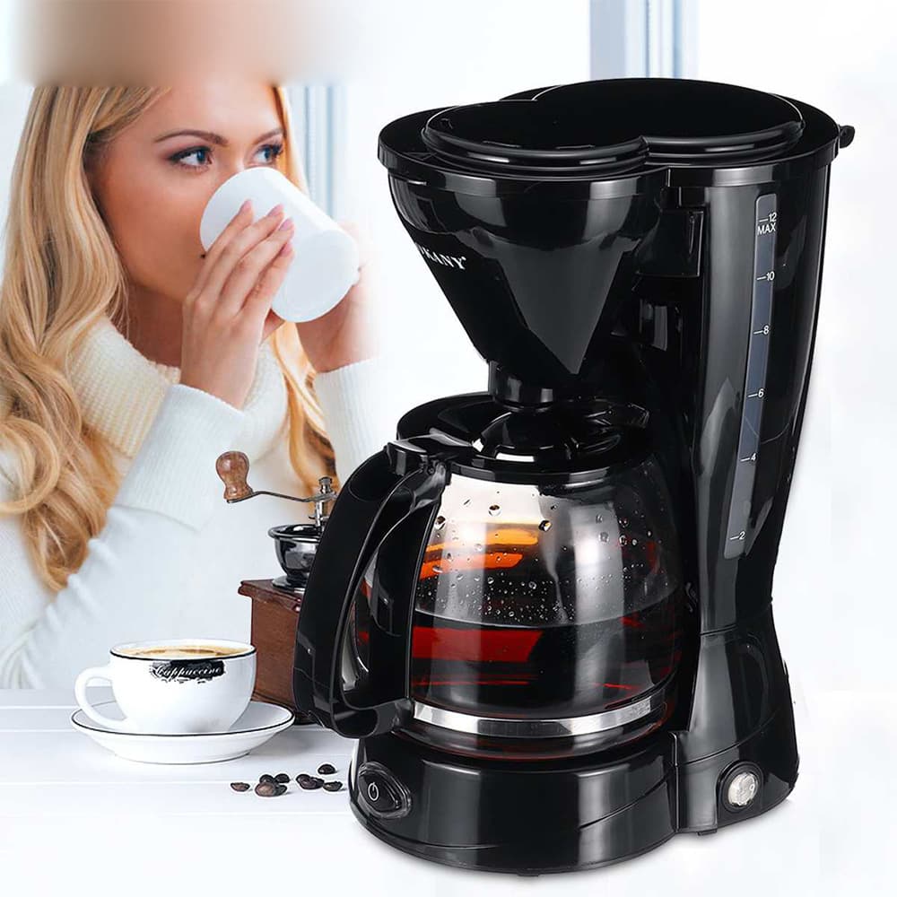 Cross-border Coffee Maker Mini Coffee Machine Home Automatic Drip Small Coffee Brewer Tea Maker Portable