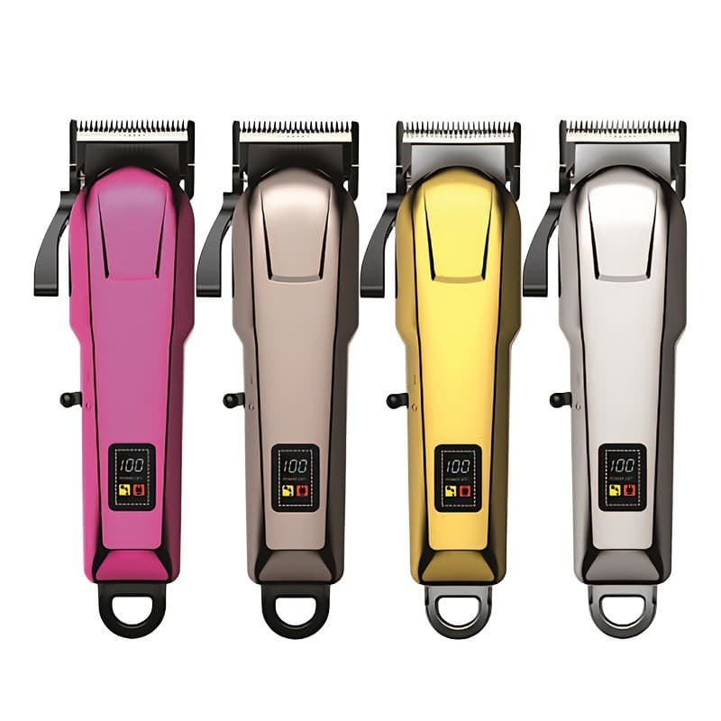 Salon High-Power Electric Hair Clipper with LCD Digital Display, Barber Hair Trimmer for Home Use, Professional Hair Cutting Razor