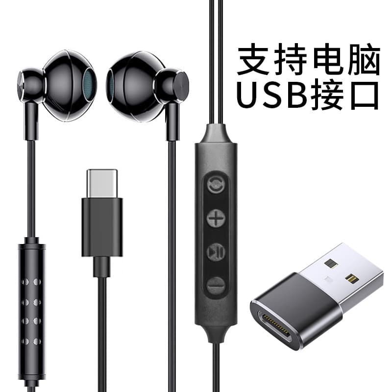Wired In-Ear Monitor Headphones with High-Quality Audio, Digital USB Type-C, for Karaoke and Live Streaming, Compatible with iPhone 15/16