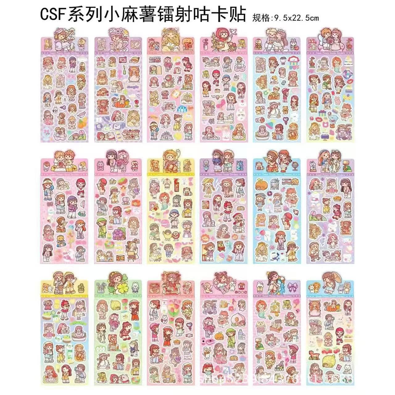 Cartoon Sticker Set for Live Streaming Matching Game - Kapibara, Kuromi, Guka Stickers, Sanrio Hand Account & Phone Decoration Stickers