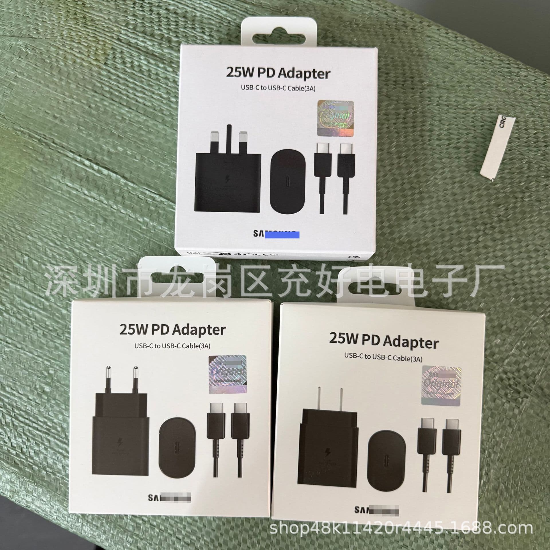 Compatible with Samsung PD 25W 45W Charger Data Cable Set Packaging for NOTE S10/S20 Original Charging Head