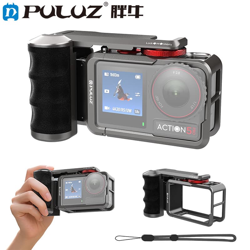 PULUZ is suitable for DJI Osmo Action 5 Pro/4/3 aluminum alloy action camera street photography set
