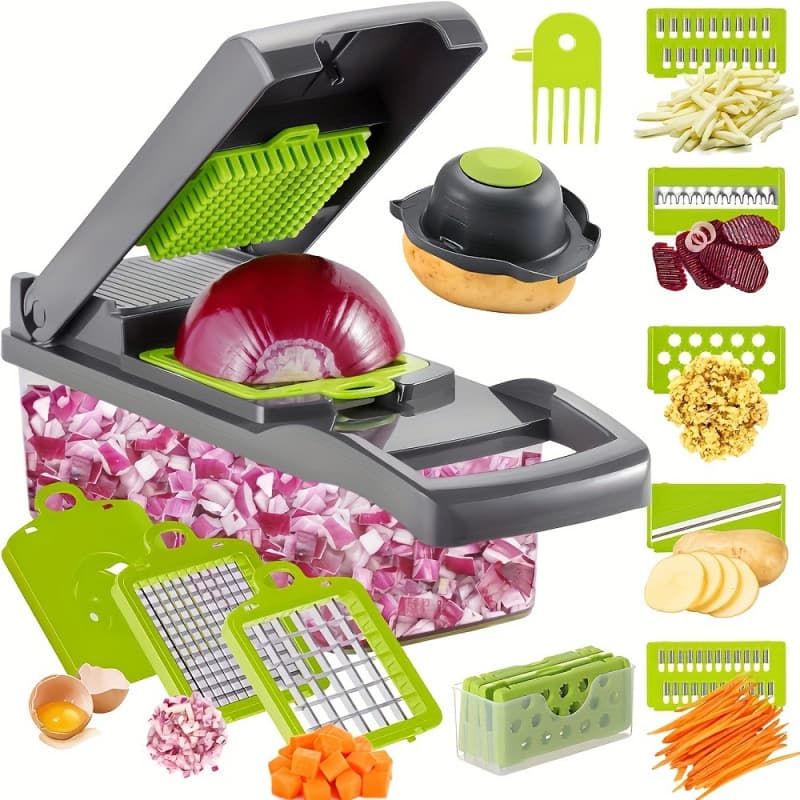 2026 New Cross-border Drop Shipping Multifunctional Vegetable Cutter Manual Food Processor