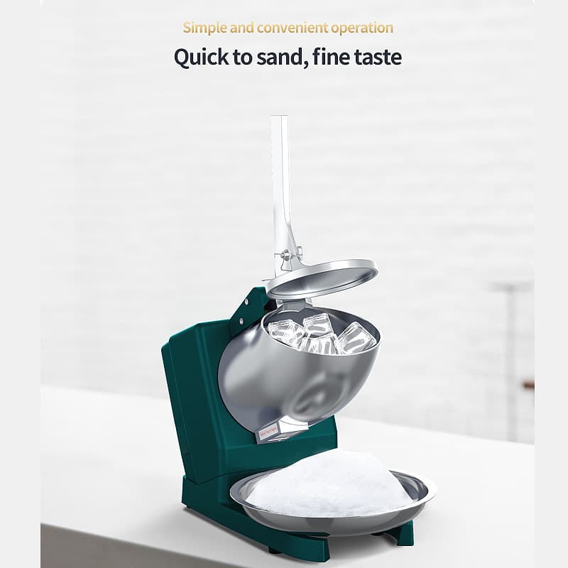 Home Use Ice Crusher Electric Ice Shaver Machine Stainless Steel Blade High Efficiency Low Noise For Parties Events
