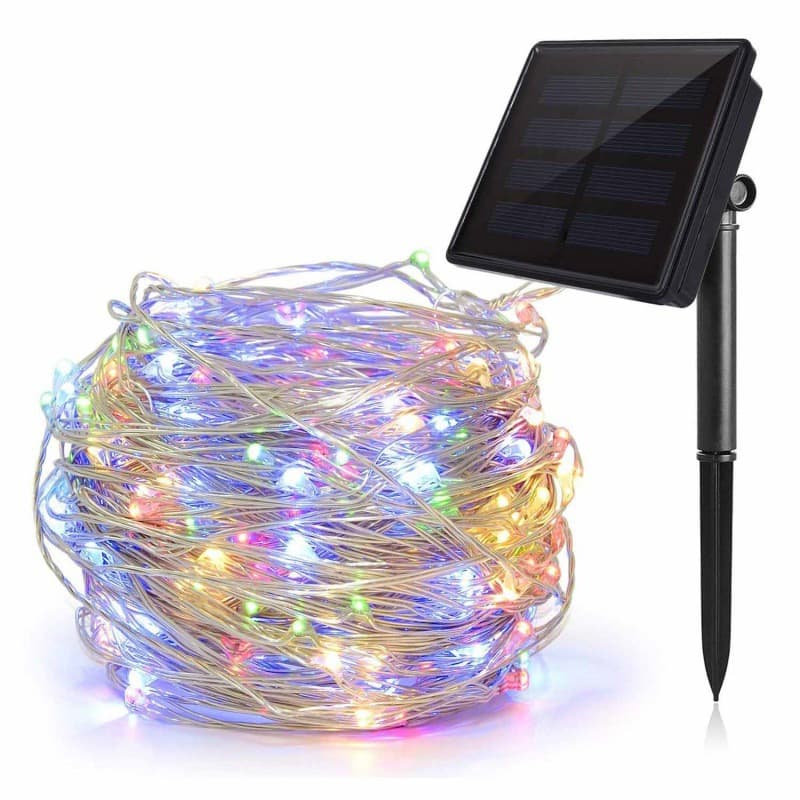 LED Solar Copper Wire Light String Outdoor Christmas Fairy Lights Garden Balcony Decoration Patio String Lights