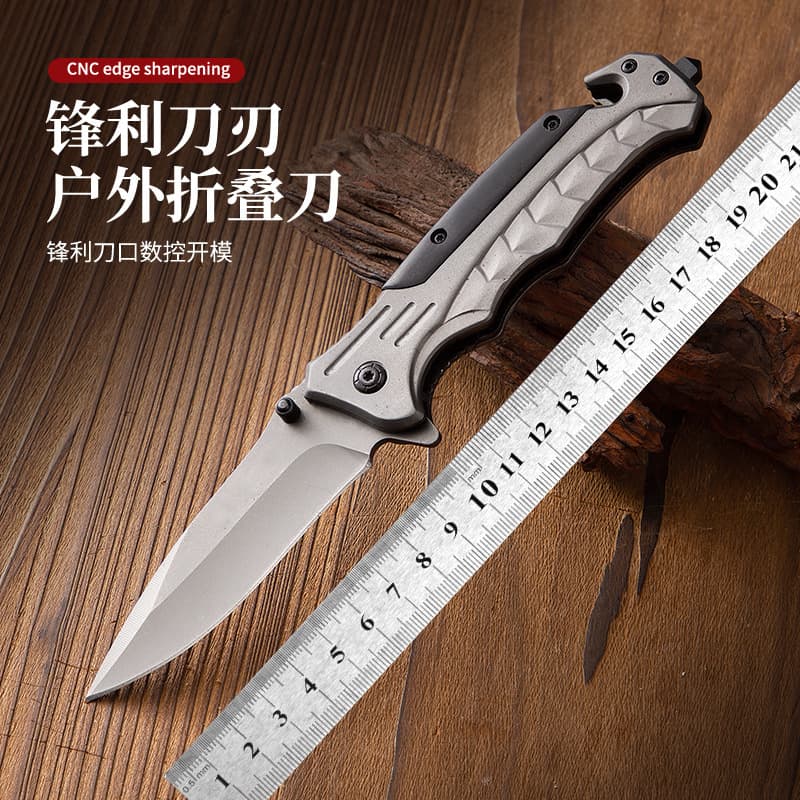 Cross-Border Hot Selling Outdoor Folding Knife Camping Hiking Knife High Hardness Steel Folding Knife Sharp Portable Small Knife Outdoor Knife
