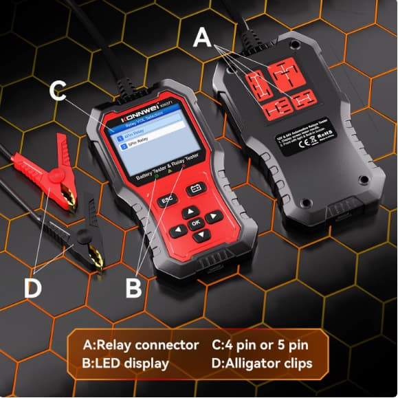KW371 Automotive Relay Tester + Battery Tester