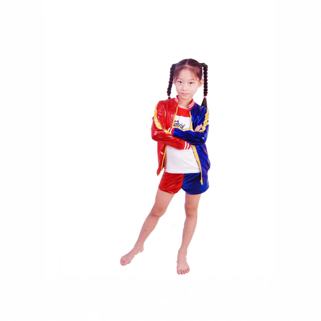Halloween COS costume for adults and children Suicide Squad Harley Quinn clown European and American baby stage performance costume