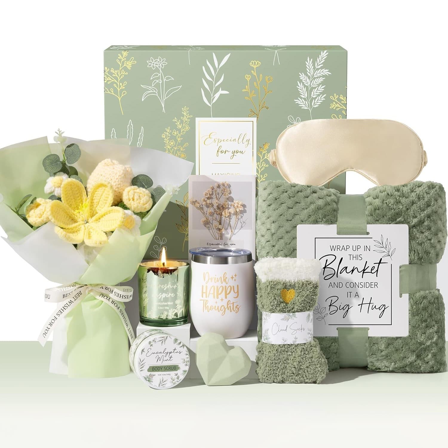 Cross-border Same Style Women's Birthday Gift Self-Care Package Get Well Soon Gift Basket for Mom Women Sister Wife