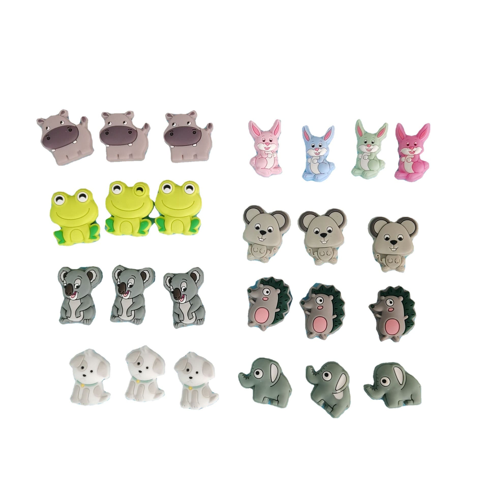 New Silicone Food-Grade Animal Teething Beads Baby Teething Necklace Drool Teether
