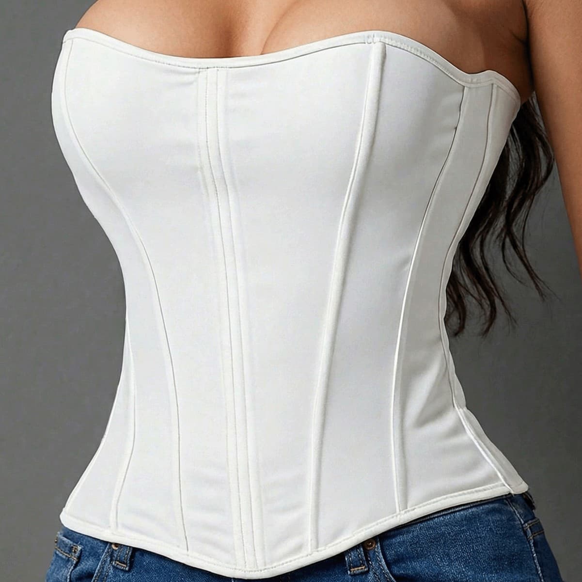 Cross-border popular European and American tube top corset strapless backless underwear sexy outer wear corset Halloween