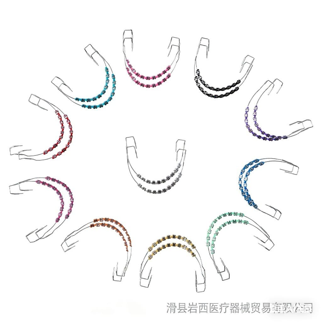 Cross-Border Fashion Braces Decorative Chain Oral Braces Decorative Braces Full Color Range Fashion Braces