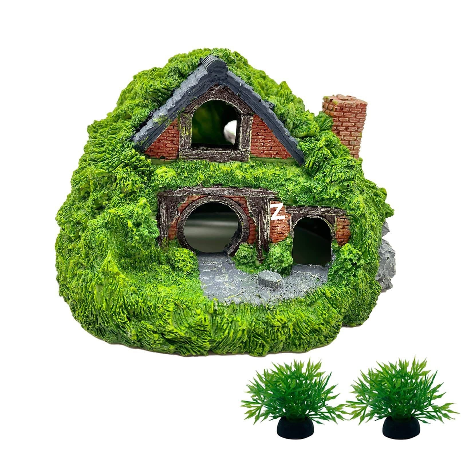 Fish shelter small landscaping room resin cave reptile fish and shrimp shelter house decoration car wholesale source
