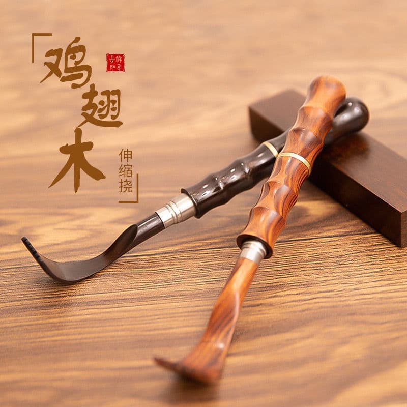 Purple sandalwood retractable tickle wood products do not ask for help mahogany tickle chicken wing wood back scratcher rosewood