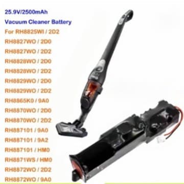 Compatible with Rowenta RSRH5274 RH8829WO-2D2 vacuum cleaner batteries.
