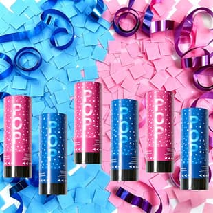 New Cross-Border 11CM Spring Mini Confetti Cannon Gender Reveal Party Party Popper Children's Toy Surprise Atmosphere Prop