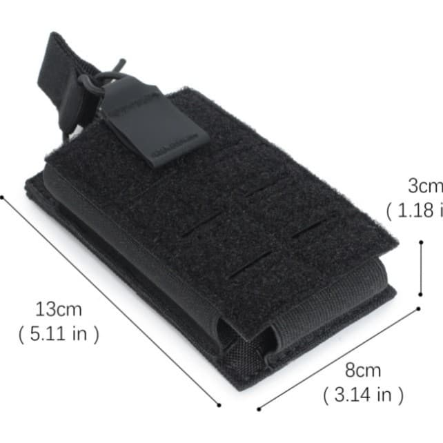 Outdoor Mountaineering Walkie-Talkie Bag Shoulder Laser Perforated Phone Bag Walkie-Talkie Bag Tactical Small Bag