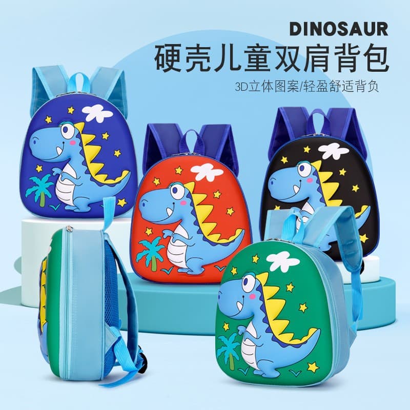 2026 New Kids Backpack Cartoon Kindergarten Student Schoolbag Eggshell Dinosaur Boy Girl Children's Backpack Wholesale