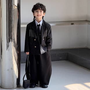Suit Set 2026 Spring Autumn New Host Runway Casual Shirt Children's Blazer Top Trend Drop Shipping