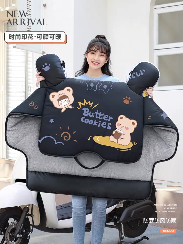 Electric Bike Windshield, Winter Thickened, Scooter Windshield, Motorcycle Windshield, Small Electric Bike Warm Waterproof