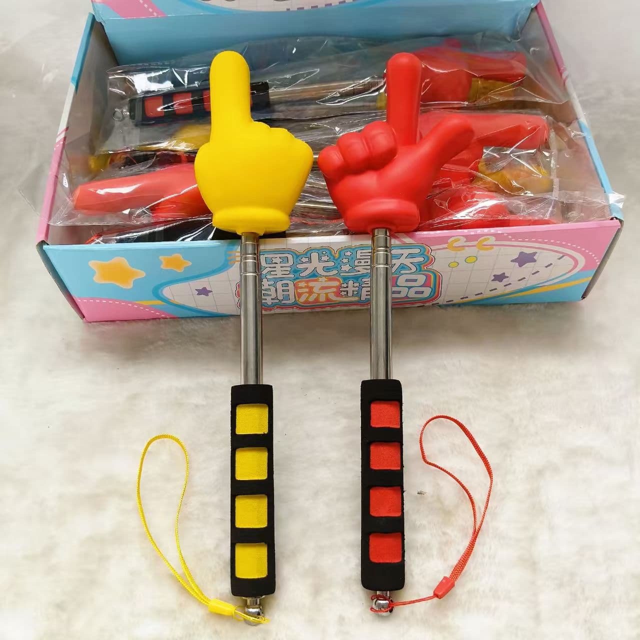 Large Upgraded 70cm Retractable Reading Pointer, Soft Foam Children's Reading Finger Stick, Teacher's Teaching Wholesale