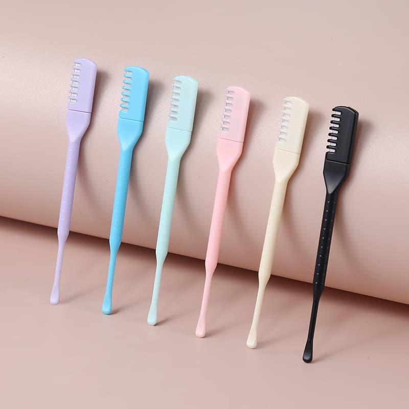 Cross-Border Wholesale Double-Ended Nose Hair Trimmer and Ear Pick, Manual Safe Nose Hair Trimmer, Beauty Tool Nose Hair Knife
