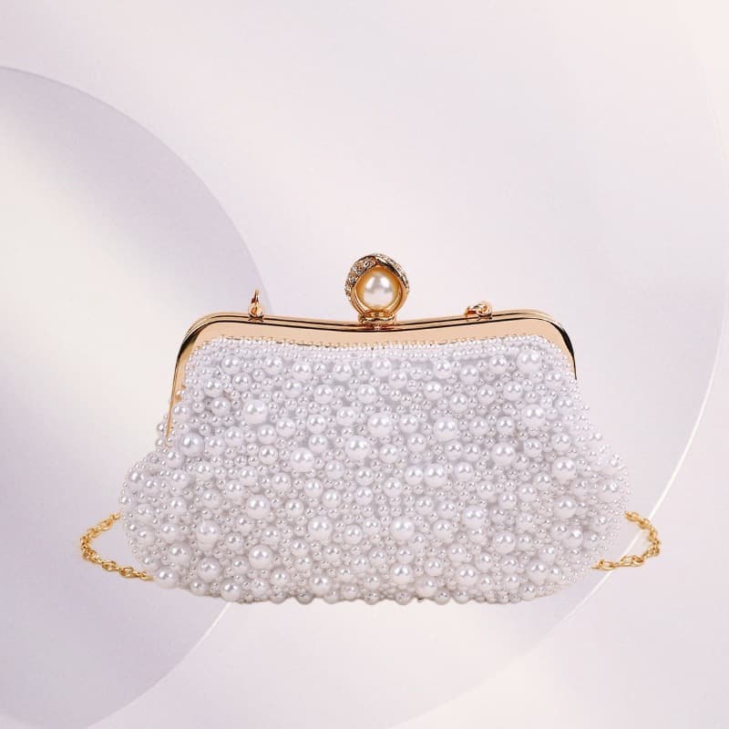 European and American Style Pearl Evening Bag New Fashion Women's Celebrity Gown Bag Elegant Cheongsam Clutch Bag Wholesale