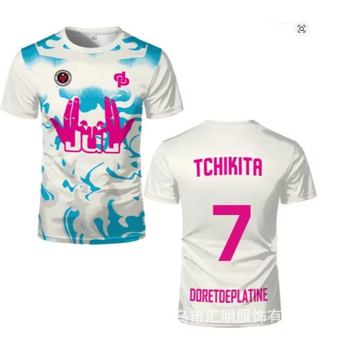 New men's and women's fashion rap culture printed T-shirt JUL Maillot TOTO et Ninetta jersey