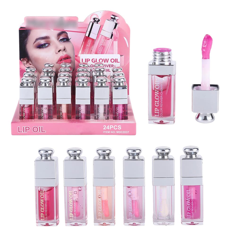Cross-border Transparent Temperature-Sensitive Color-Changing Mirror Water Glow Lip Gloss Lip Oil Lip Serum OEM Lip Care Oil Anti-Cracking Moisturizing
