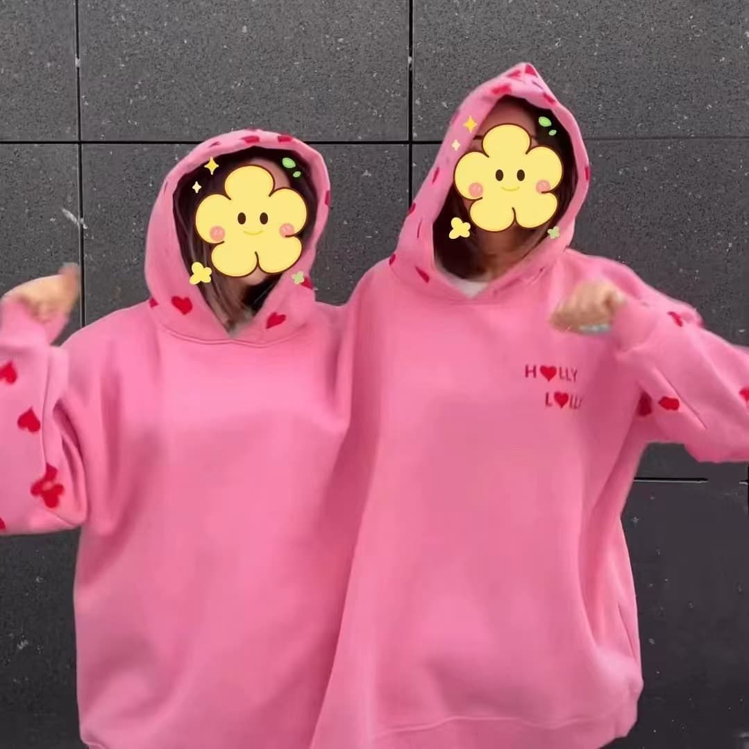 New Two-in-One Connected Hoodie Thin Style Intimate Couple Hoodie Kangaroo Pocket Couple Air Conditioning Hoodie