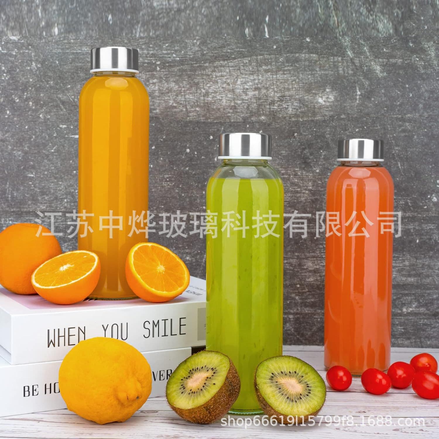 Cross-border Glass Water Cup 500ml Juice Blender Cup Breakfast Sports Water Cup Gift Souvenir Water Cup Glass Wholesale