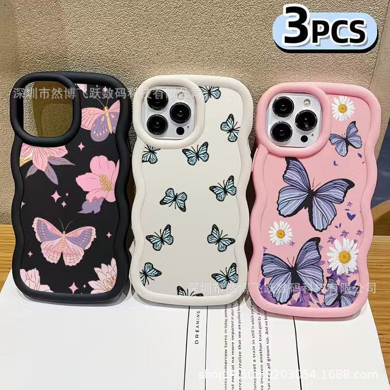 Compatible with Apple iPhone 17 Case Skin-Feel Wave Curved Edge iPhone 16 Pro Max Macaron 15 Cross-Border Best Seller