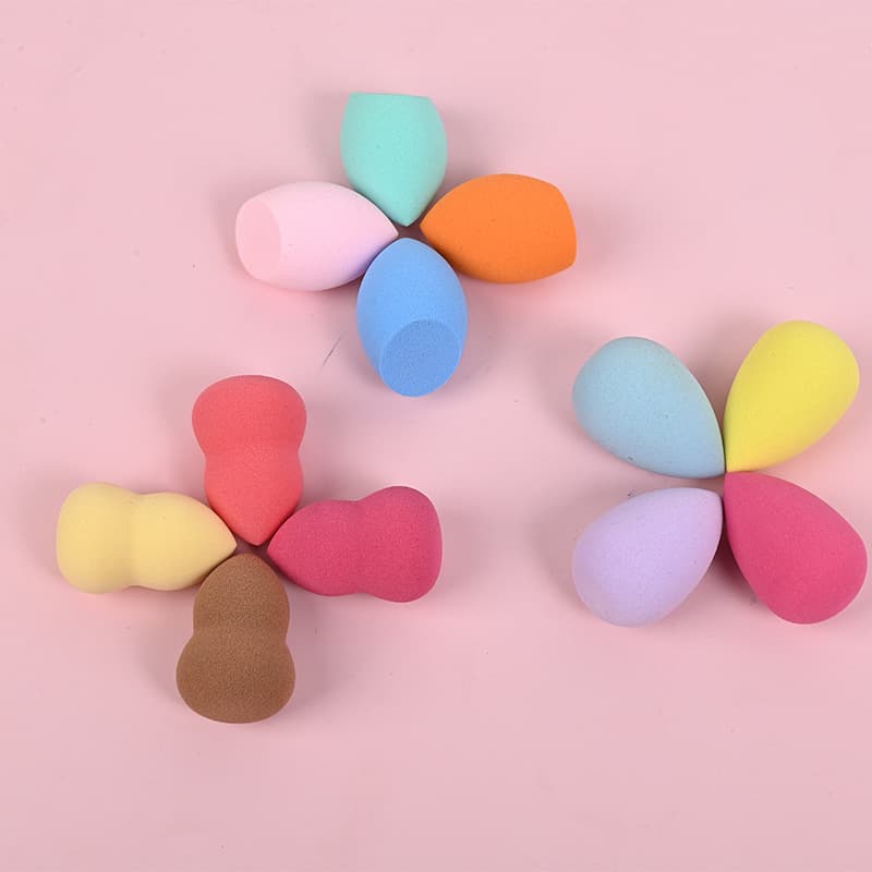Beauty Egg Mini Small Powder Puff Gourd Water Drops Beveled Cut Soaked in Water and Enlarged In Stock Portable Q-Elastic Base Makeup Egg