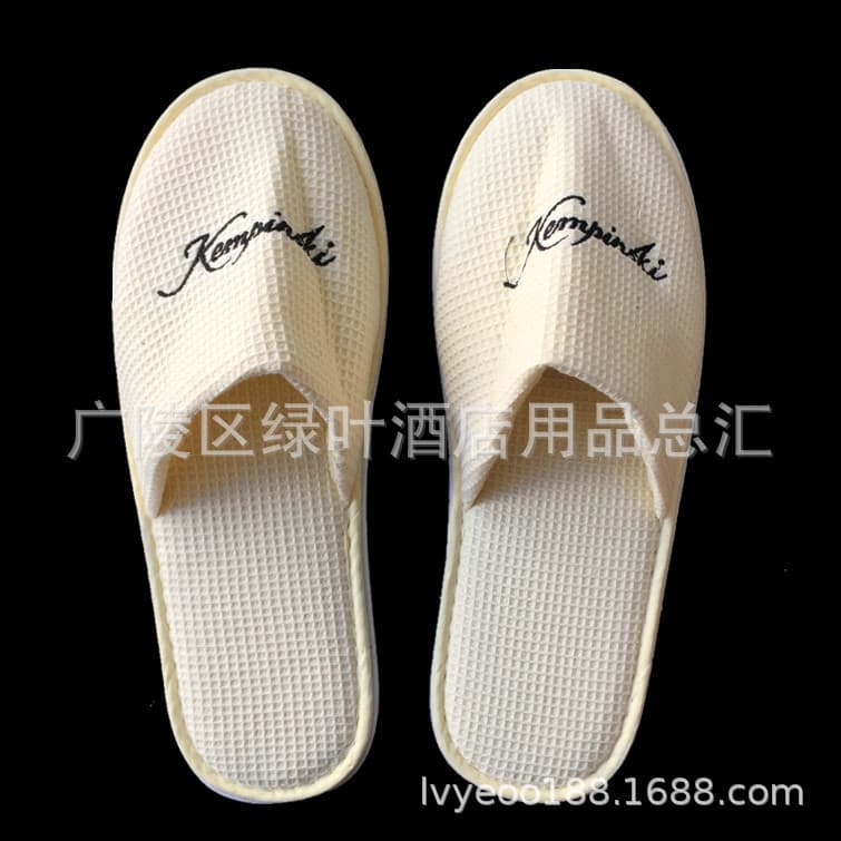 Disposable slippers cotton and linen thickened B&B guest shoes beauty salon cloth shoes large inlay sole hotel customized