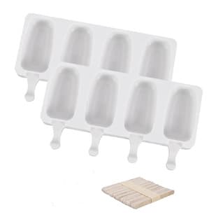 4-Cavity Silicone Popsicle Mold, Four-Cavity Ice Pop Mold, Ice Cream Mold, DIY Ice Cube Tray