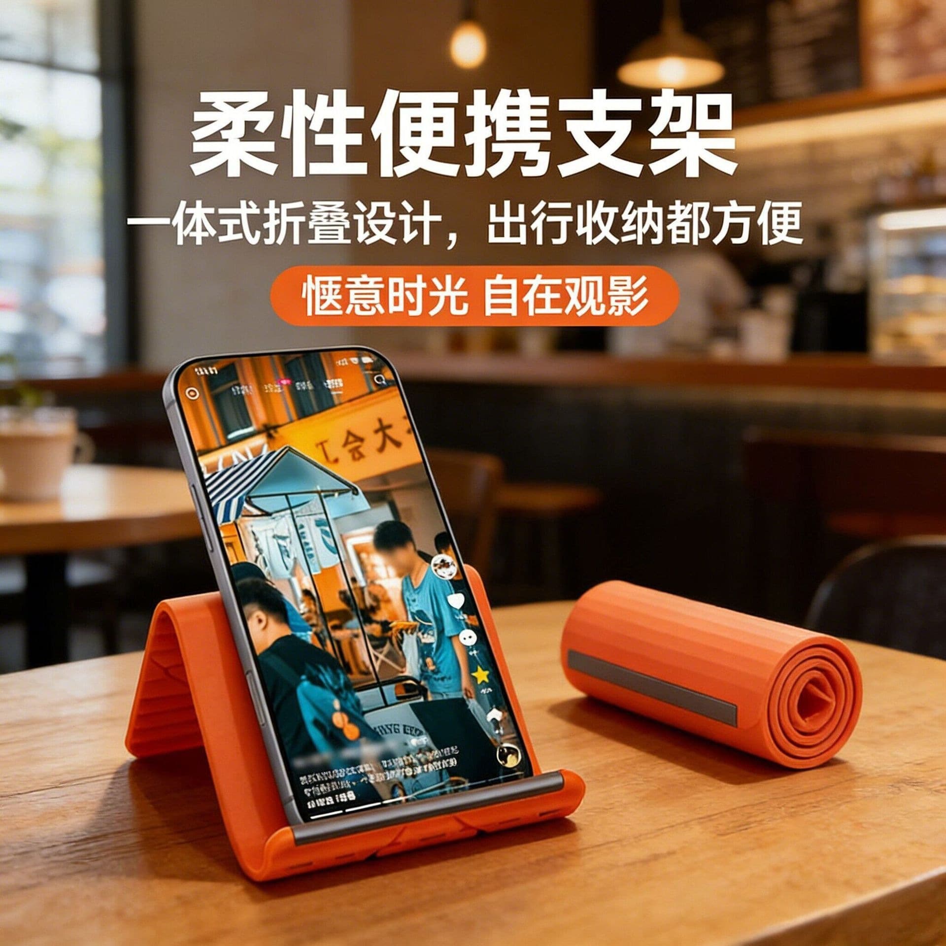 Creative Flexible Foldable Phone Stand Silicone Desktop Tablet Laptop Holder Lazy Bracket Travel Accessory