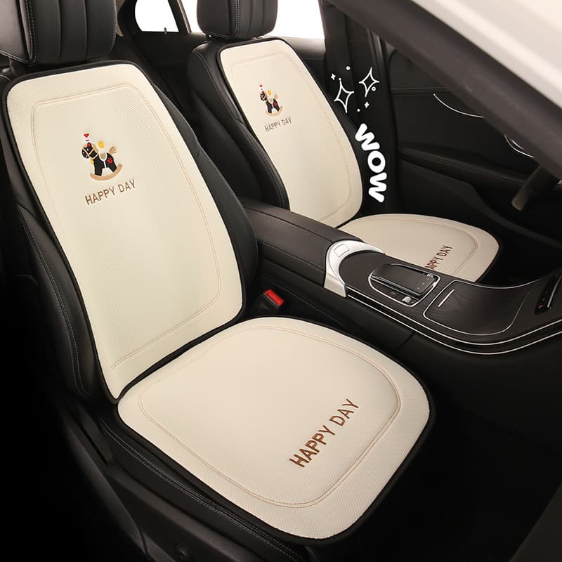 Simple and Cute Little Horse All-Season Car Seat Cover Compatible with Honda Accord, Vezel, Breeze, Civic, Integra