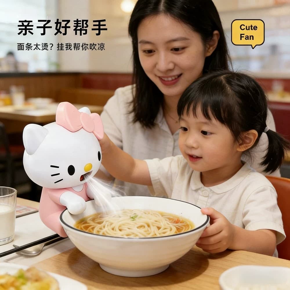Puppy Blowing Fan for Cooling Food, Food-Grade Blower for Baby Food, Baby-Specific Infant Feeding Cooling for Kids