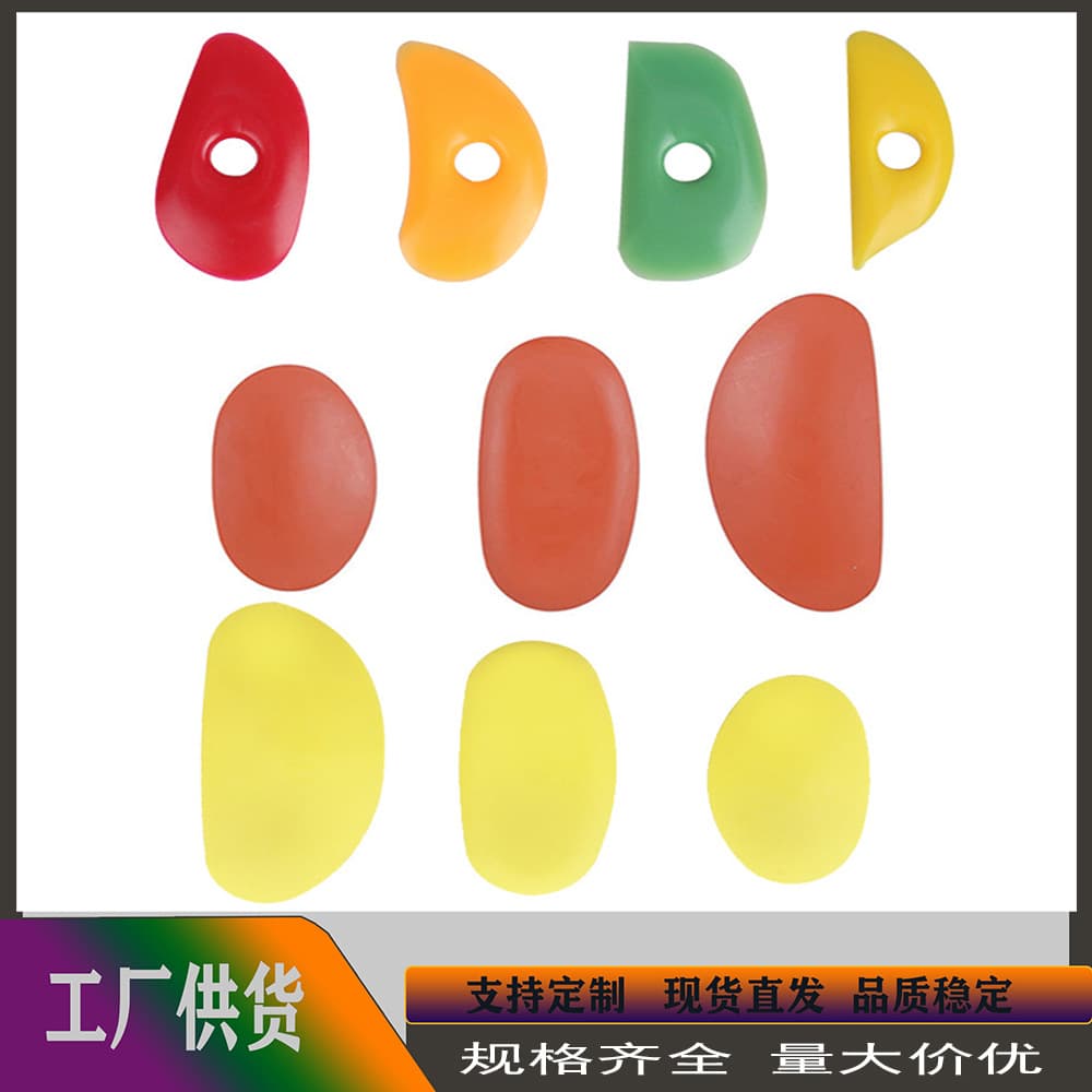 Cross-border Clay Sculpture Trimming Tool, Pottery Tool, Shaping Carving Oval Silicone Scraper, DIY Art Trimming Tool