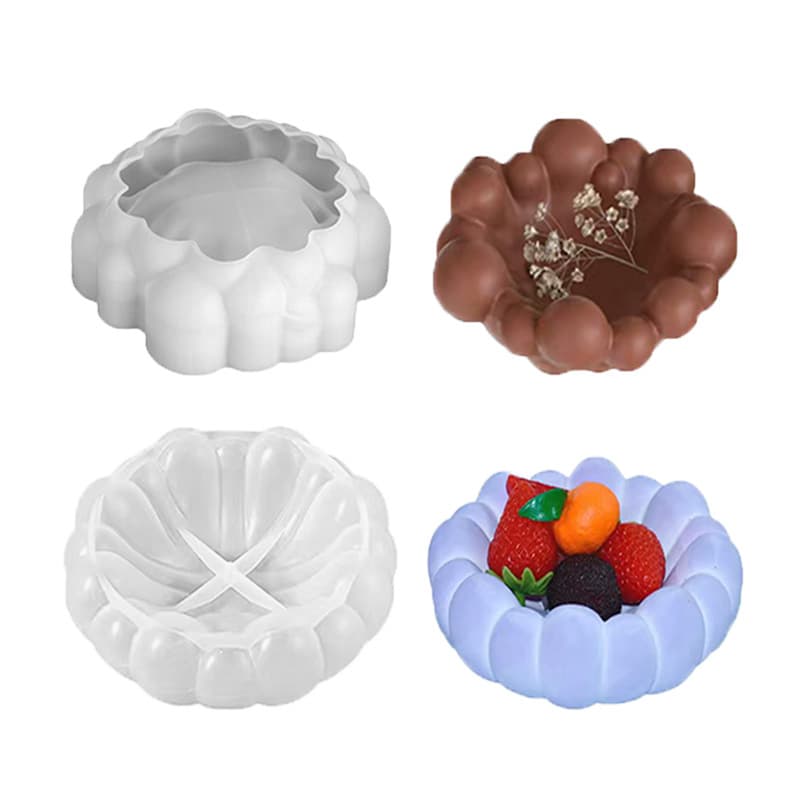 diy resin irregular bubble cloud tray mold aromatherapy plaster candlestick home furnishings silicone mold