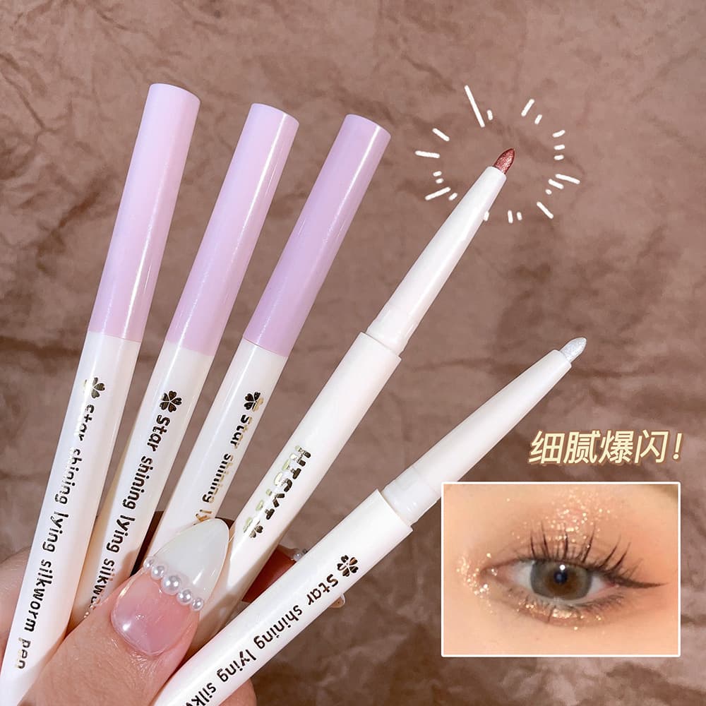 HISYI's Highlight Pen Sleeping Silkworm Pen Eye Head Down to Brighten Pearlescent Flash Not Easy to Snob Waterproof Matte