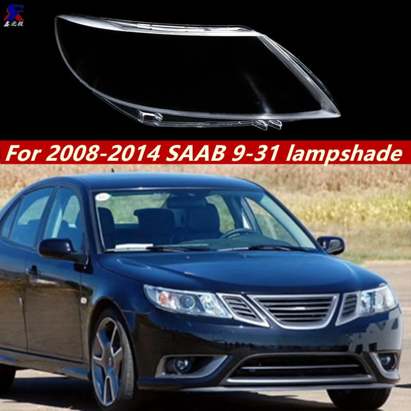 Compatible with Saab 93 Headlight Lens 08-14 Saab 9-31 Front Headlight Lens Headlight Cover Headlight Housing
