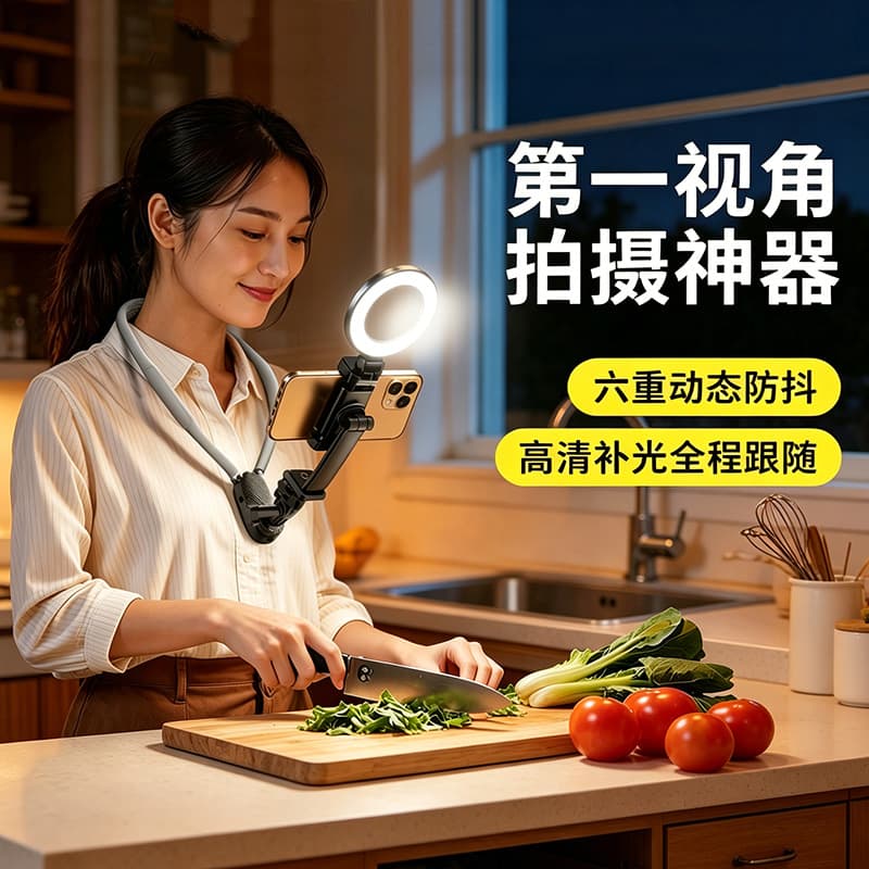 Wholesale Neck-Mounted Phone Holder for First-Person Video Recording, Photography, Sports Camera Magnetic Mount, Fixed Collar