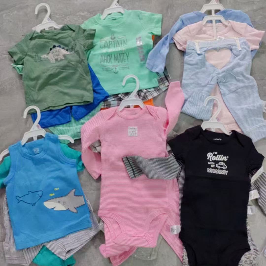 New in 2025! Foreign trade children's clothing Car*ters Carter 3-piece set miscellaneous items original packaging toddler 3pcs set
