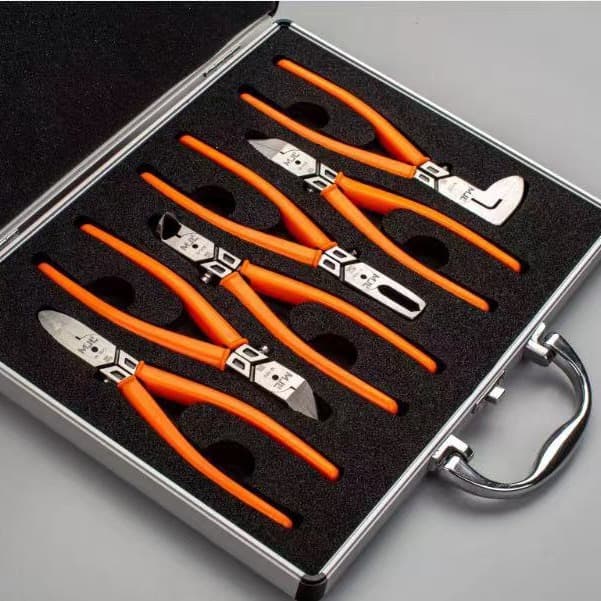 MJL Sprue Cutter 6-Piece Set 0°/15°/38°/90°/Left 90°/End Cutting Pliers