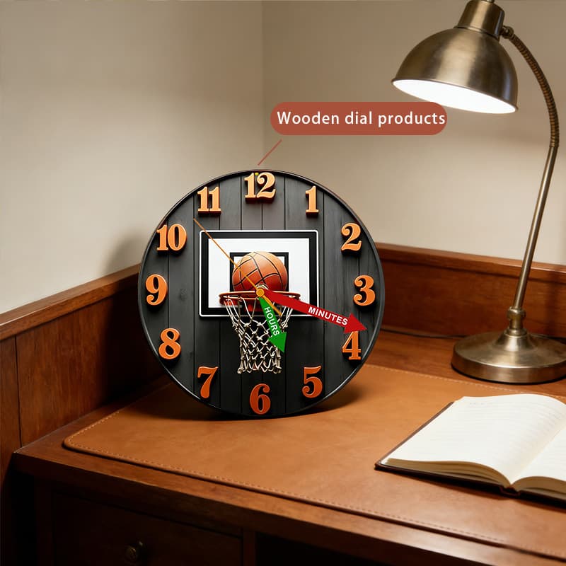 Manufacturer directly approves old wooden boards, American courtyard outdoor wall clock, barber shop wall clock, living room silent decorative clock